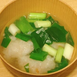 えびしんじょうのお吸い物風スープ